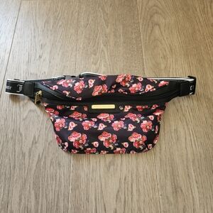 Juicy Couture Black Floral Waist Purse